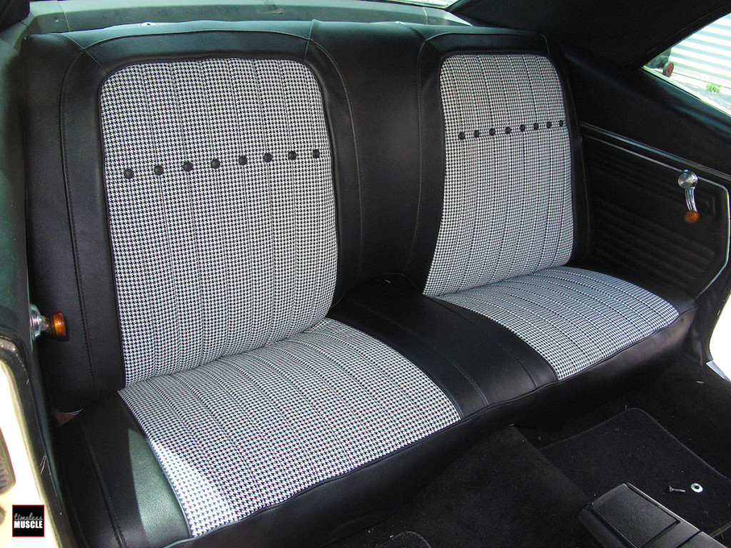 Once reassembled, the back seat slips right back in place.